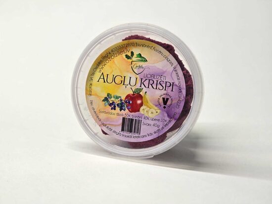 Bezcukura augļu krispi ar upeni