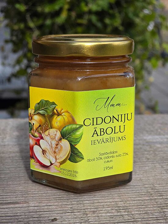 Cidoniju/ābolu ievārījums