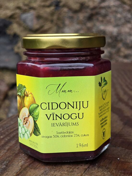 Cidoniju/vīnogu ievārījums (Limitēti!)