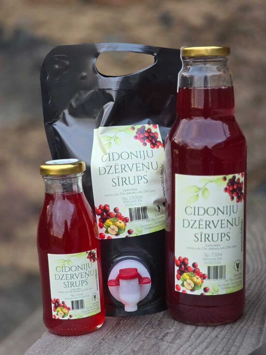 Cidoniju/ dzērveņu sīrups