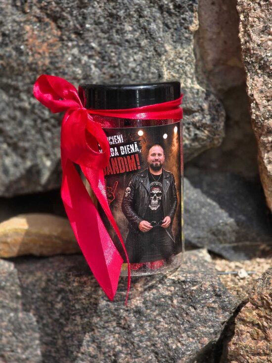 Personalised mix jar with caricature 